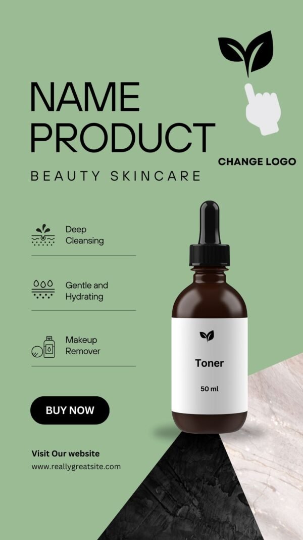 Instagram Reels Template Set for Canva – New Skincare Product