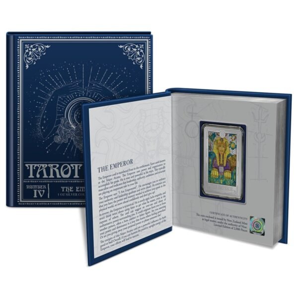 Tarot Cards – The Emperor 1oz Silver Coin 2021 - Image 3