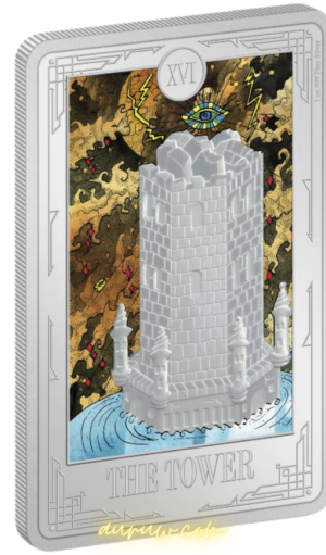 Tarot coin The Tower