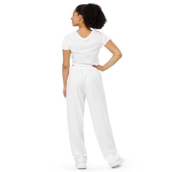 All-over print unisex wide-leg pants - Image 4